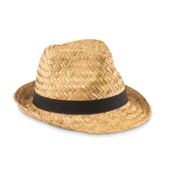 Branded Natural straw hat