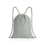 Branded Impact AWARE™ recycled cotton drawstring backpack 145g