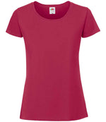 Fruit of the Loom Ladies Iconic 195 T-Shirt Cranberry