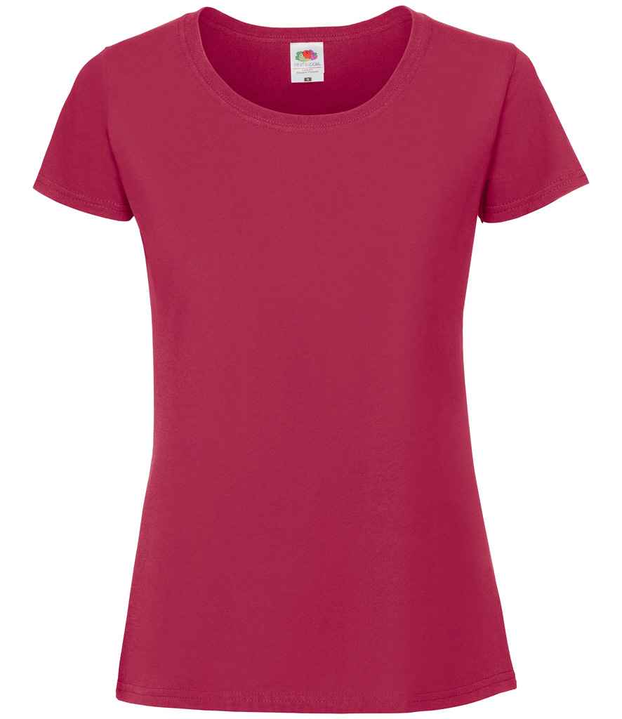 Fruit of the Loom Ladies Iconic 195 T-Shirt Cranberry