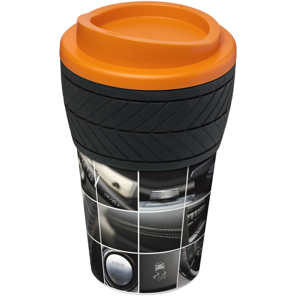 Branded Brite-Americano® tyre 350 ml insulated tumbler