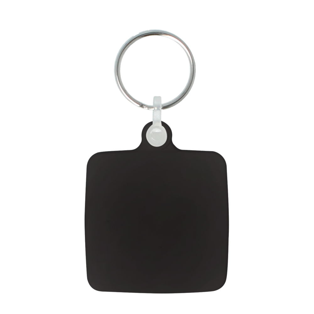 45mm Square Keyring