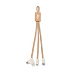 Branded 3 in 1 charging cable in cork