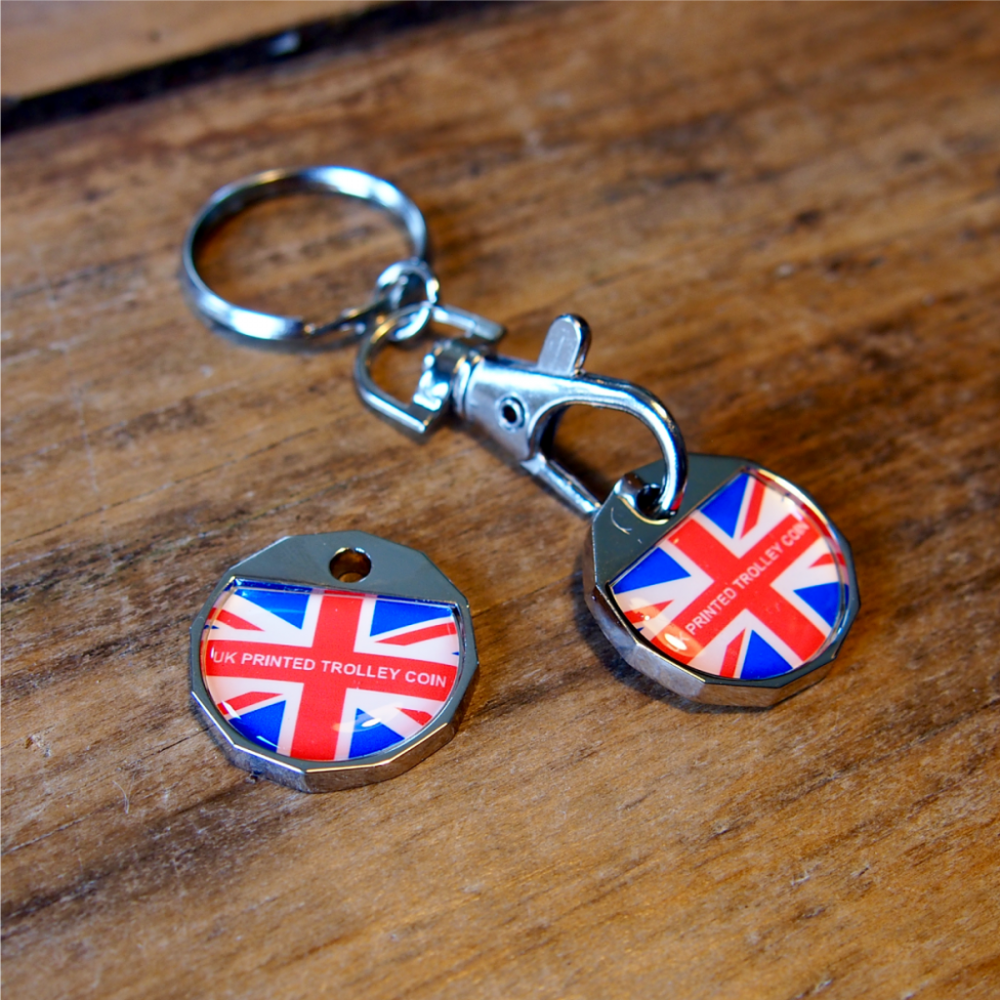 Express Metal Trolley Coin Keyring