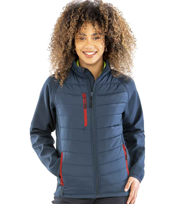 Result Genuine Recycled Compass Padded Jacket Navy/Red