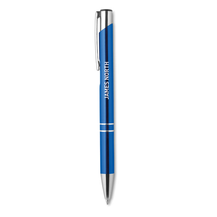 Push button pen with black ink | Branded Metal Pen