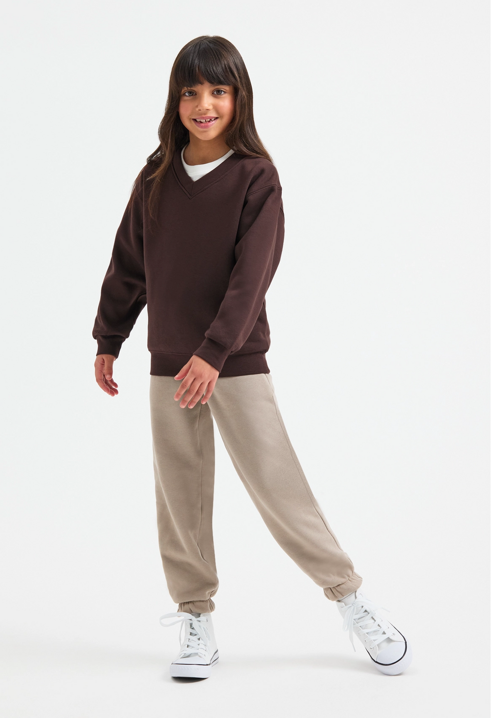 Childrens V Neck Sweatshirt