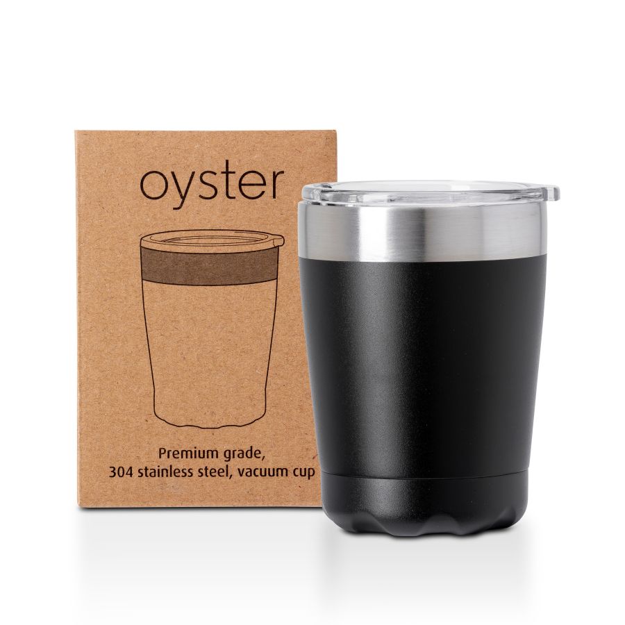 Oyster recycled stainless steel 350ml cup