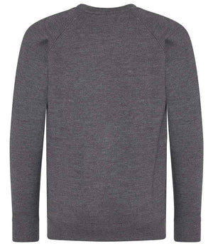 AWDis Academy Kids Raglan Sweatshirt Charcoal