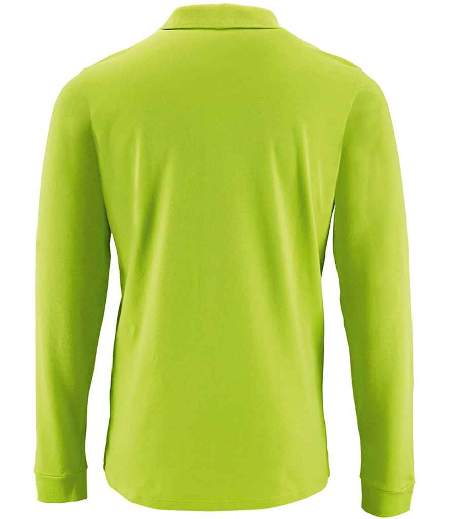 SOL'S Perfect Long Sleeve Piqué Polo Shirt Apple Green