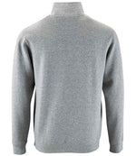 SOL'S Stan Contrast Zip Neck Sweatshirt Grey Marl