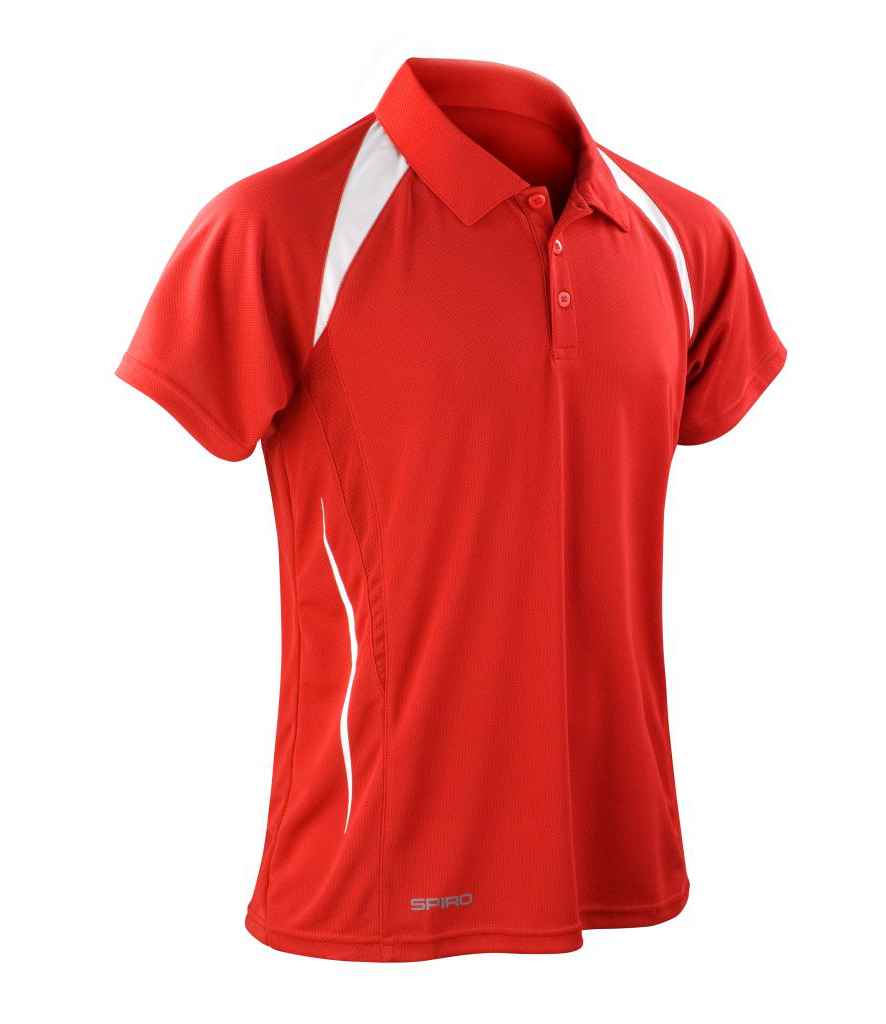 Spiro Team Spirit Polo Shirt Red/White