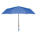 21 inch RPET foldable umbrella Royal Blue