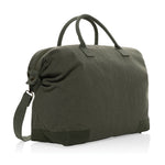 Branded Kezar AWARE™ 500 gsm recycled canvas deluxe weekend bag