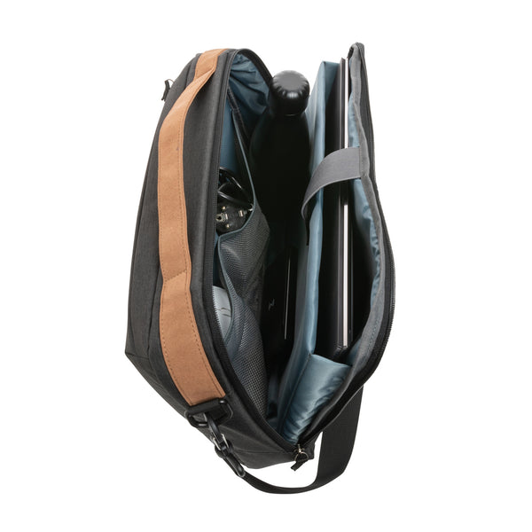 Branded Impact AWARE™ 300D two tone deluxe 15.6" laptop bag