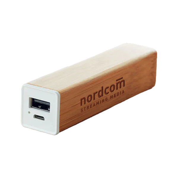 Branded Power bank bamboo 2200 mAh