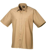 Premier Short Sleeve Poplin Shirt Khaki