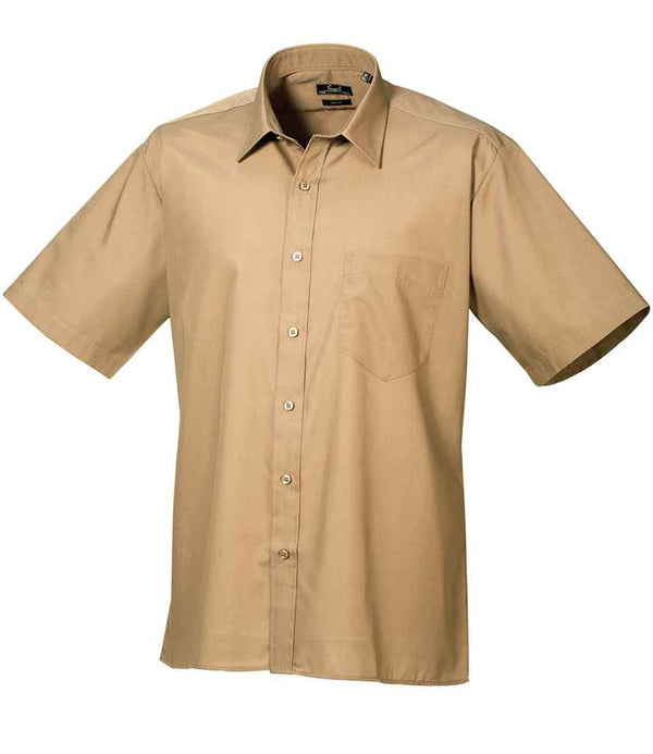 Premier Short Sleeve Poplin Shirt Khaki