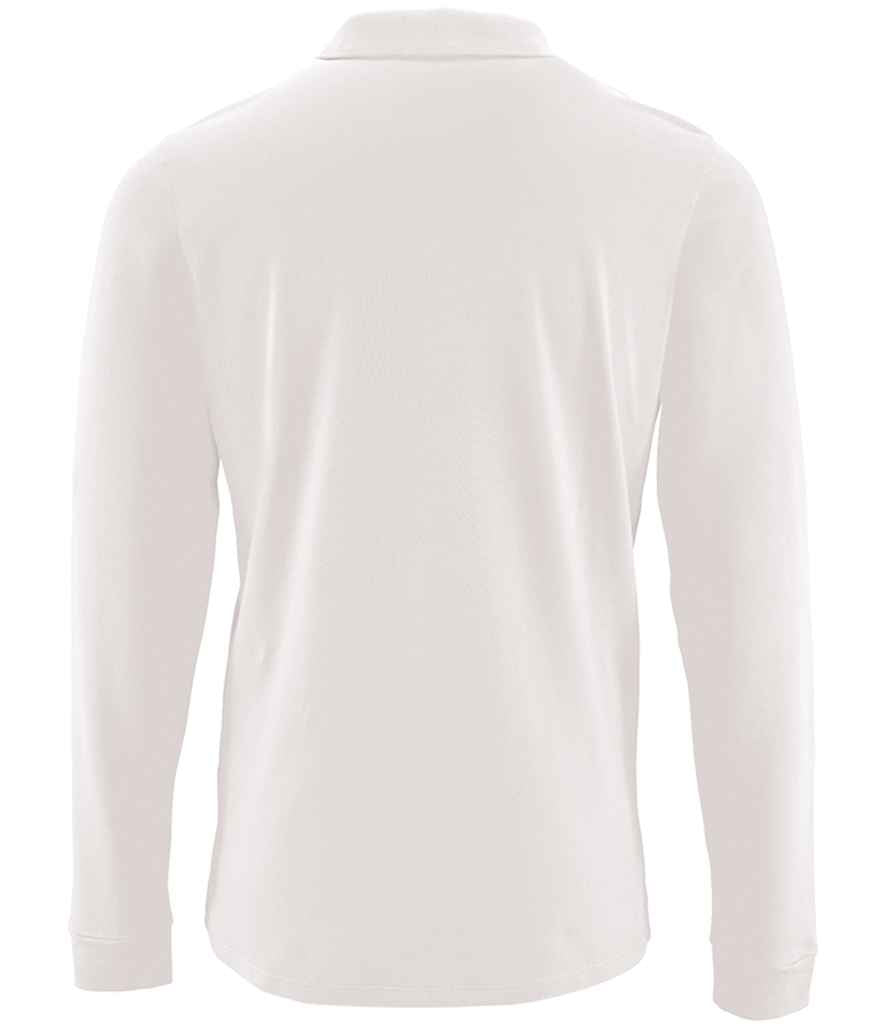 SOL'S Perfect Long Sleeve Piqué Polo Shirt White