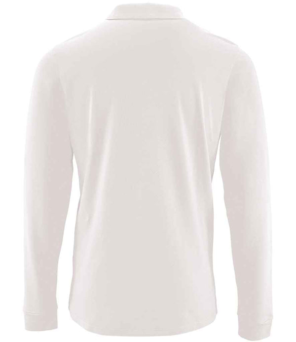 SOL'S Perfect Long Sleeve Piqué Polo Shirt White