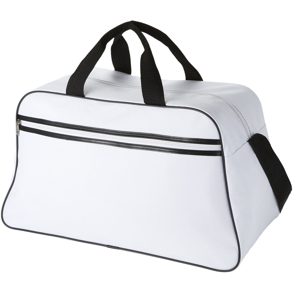 Branded San Jose 2-stripe sports duffel bag 30L