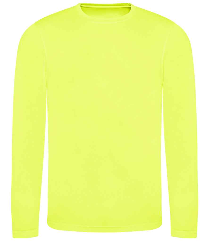AWDis Cool Long Sleeve Wicking T-Shirt Electric Yellow