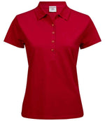 Tee Jays Ladies Luxury Stretch Polo Shirt Red