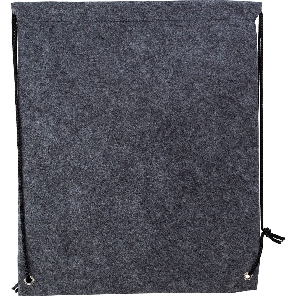 Branded Gear RPET felt drawstring backpack