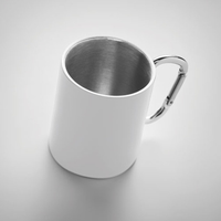 Double wall metal mug 300 ml
