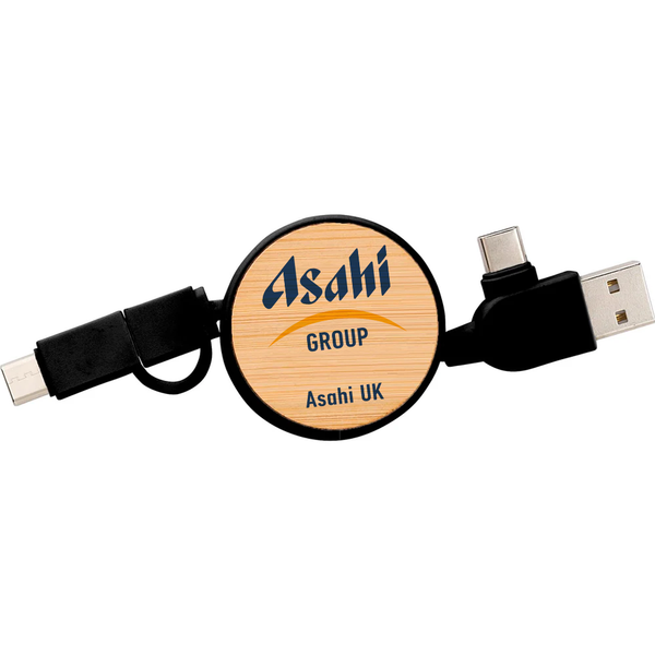 Briggeford Bamboo extendable charging cable