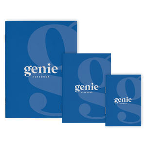 Genie Notebook - A5 - Saddle Stitched with Squared Corners