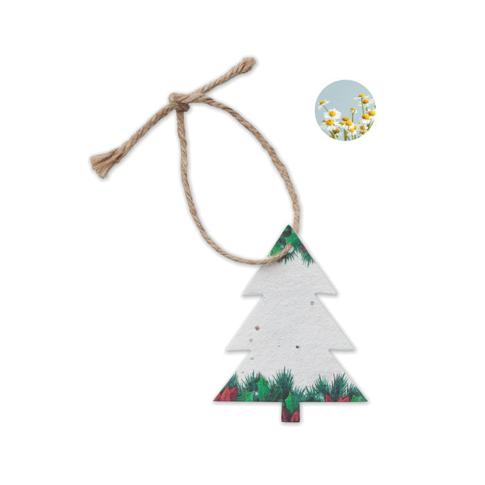 Seed paper Xmas ornament - Tree
