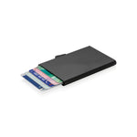 Branded C-Secure aluminium RFID card holder
