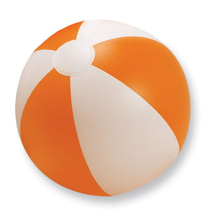 Inflatable beach ball Orange/White