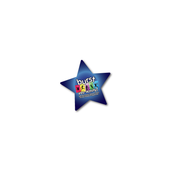 Star shaped fridge magnet