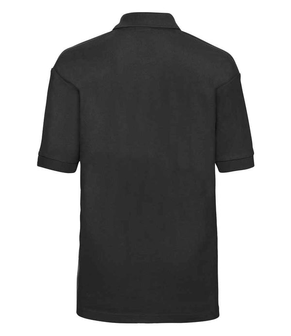 Russell Schoolgear Kids Poly/Cotton Piqué Polo Shirt Black
