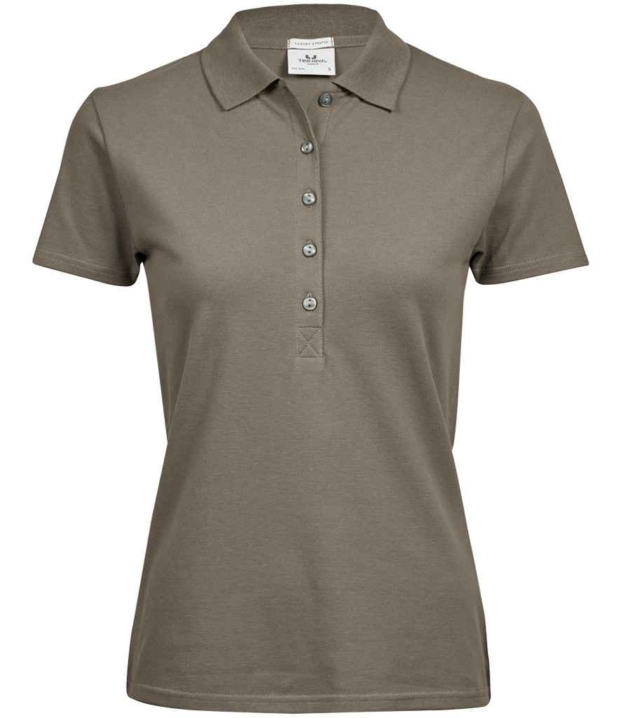 Tee Jays Ladies Luxury Stretch Polo Shirt Clay