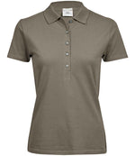 Tee Jays Ladies Luxury Stretch Polo Shirt Clay