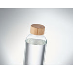Glass bottle 650ml, bamboo lid