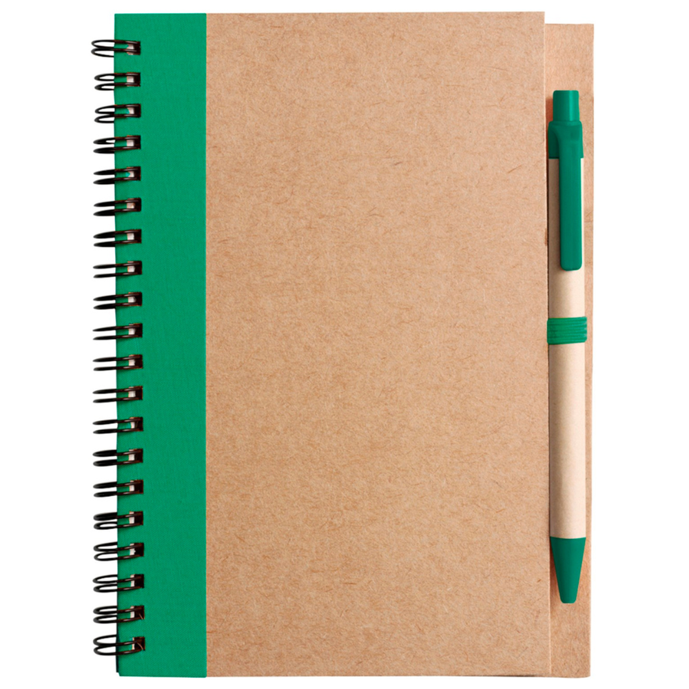 Branded Smithen Cardboard notebook with ballpen