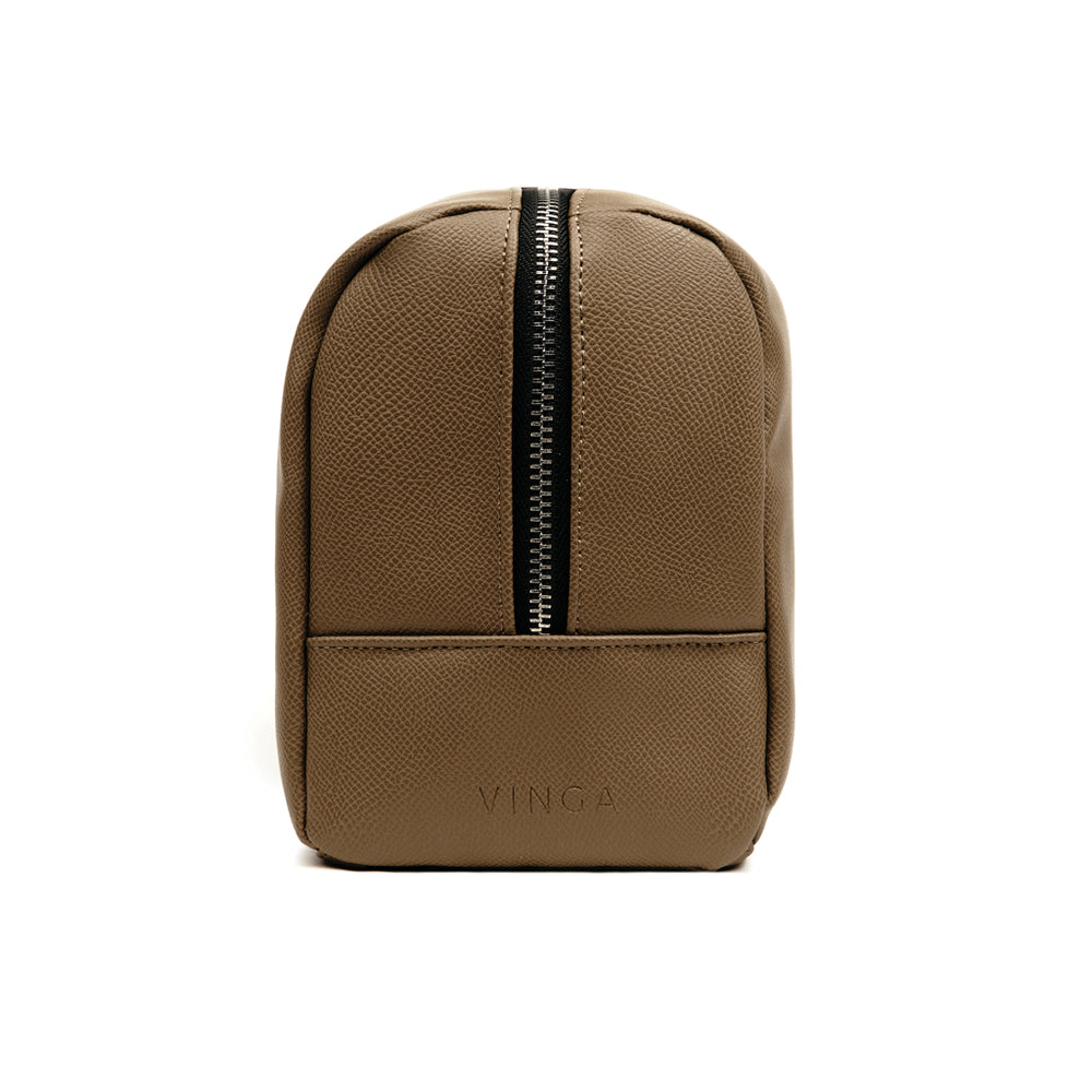 Branded VINGA Bermond RCS recycled PU toiletry bag