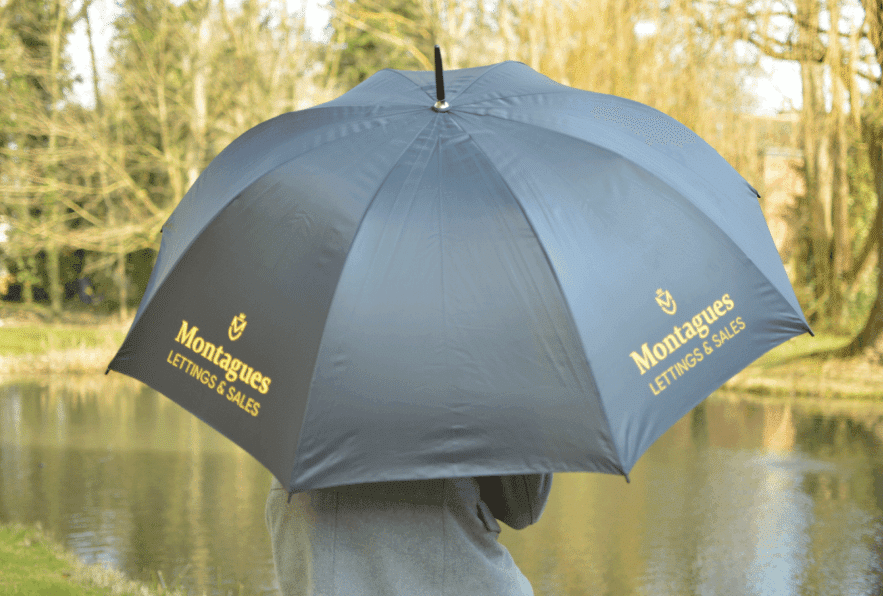 How we Helped Montagues Promote Their Brand with Promotional Umbrellas