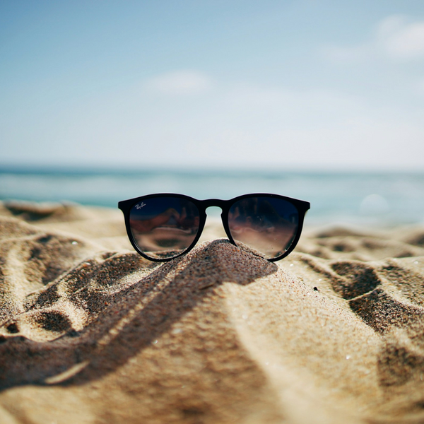 Sunglasses on the beach
