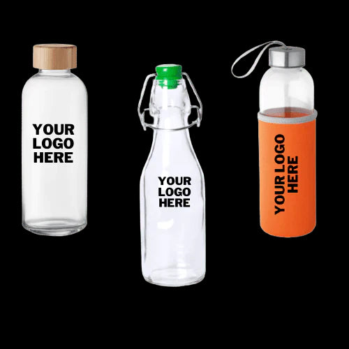 Branded Glass Water Bottles UK 