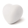 White Heart Shaped Stress and fidget toy made with PU material