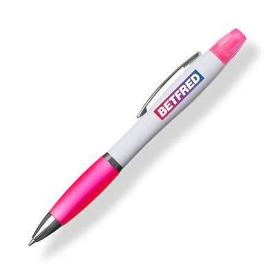 Blue Curvy Duo Highlighter Pen