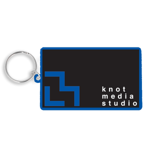Recycled 80mm Rectangle Keyring