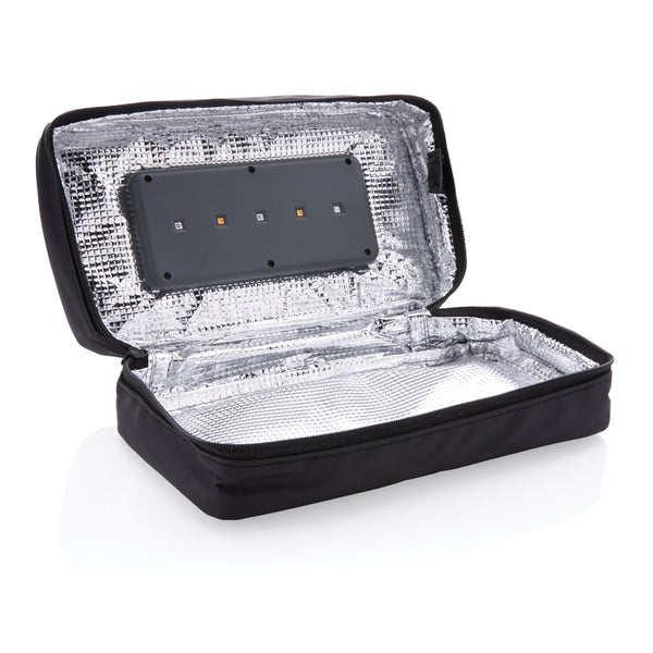 Branded Portable UV-C steriliser pouch with integrated battery