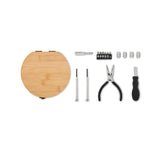 15 piece tool set bamboo case