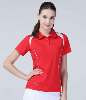 Spiro Ladies Team Spirit Polo Shirt Red/White